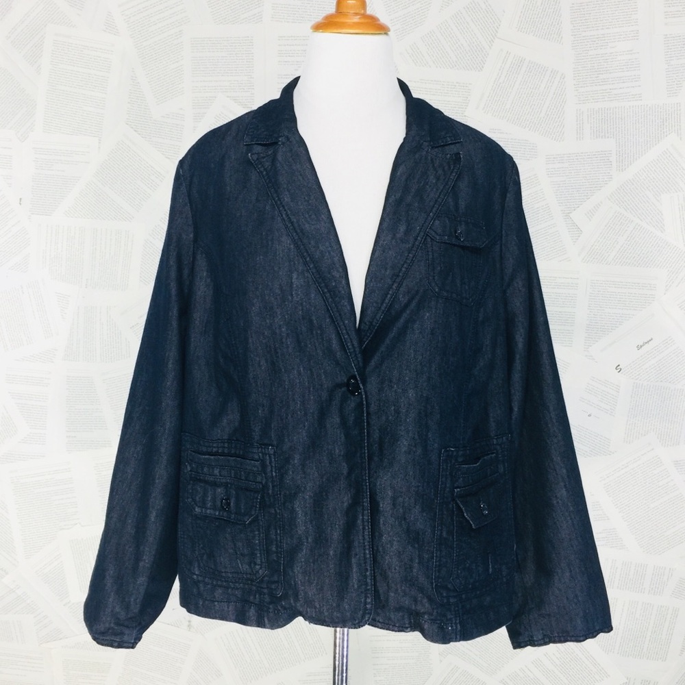 Apostrophe Jean Jacket Dark Wash 20W